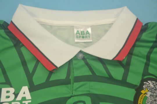 Shirt Collar Front - Mexico 1998 Home Long-Sleeve Jersey