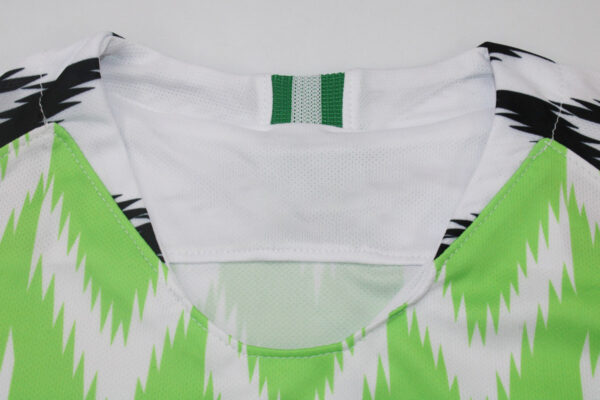 Shirt Collar Front - Nigeria 2018 Home Short-Sleeve Jersey