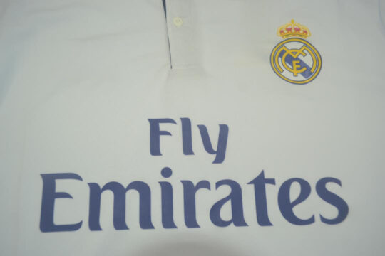 Shirt Front Closeup - Real Madrid 2016-2017 Home Short-Sleeve Jersey