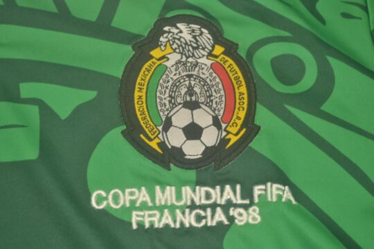 Shirt Mexico Emblem - Mexico 1998 Home Long-Sleeve Jersey