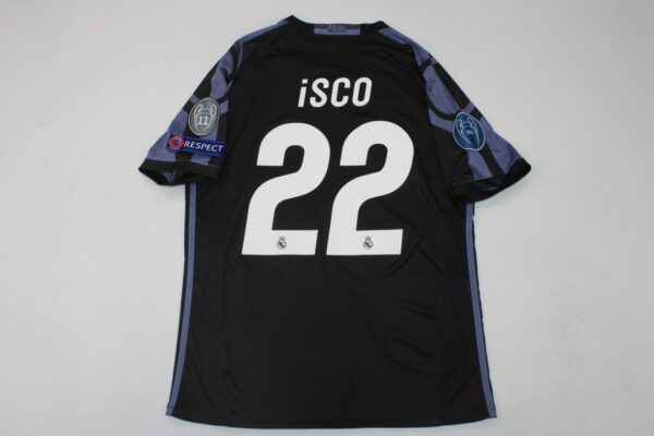 Isco Nameset - Real Madrid 2016-2017 Third Short-Sleeve Jersey