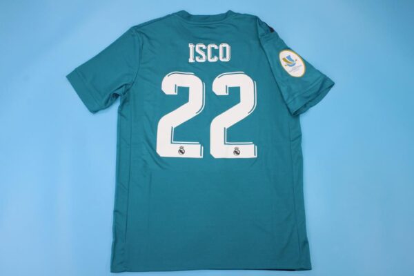 Isco Nameset - Real Madrid 2017-2018 Third Long-Sleeve Jersey