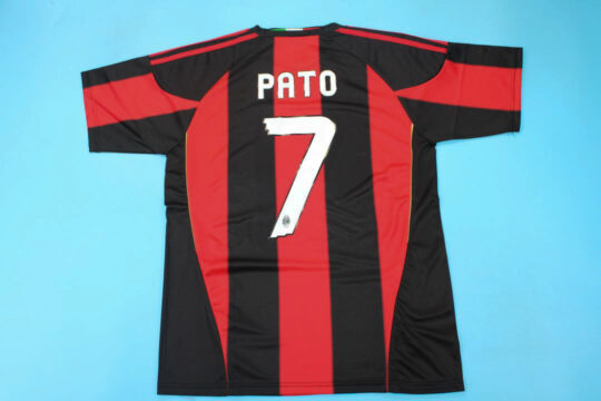 Pato Nameset - AC Milan 2010-2011 Home Short-Sleeve Jersey