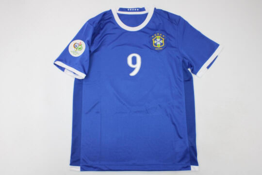 Ronaldo Nameset Front - Brazil 2006 Away Short-Sleeve Jersey