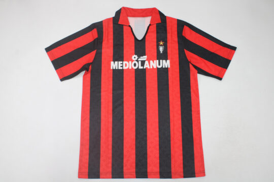 Shirt Front, AC Milan 1988-1990 Home Short-Sleeve Jersey, Kit