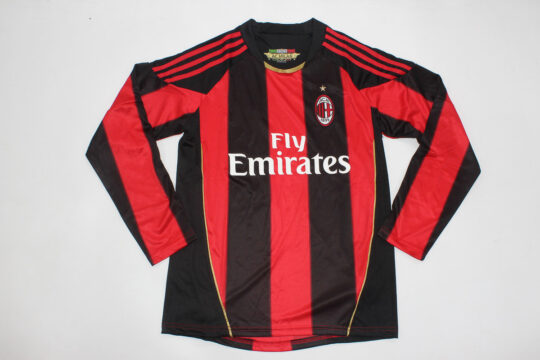 Shirt Front - AC Milan 2010-2011 Home Short-Sleeve Jersey