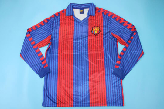 Shirt Front, Barcelona 1991-1992 Home Long-Sleeve Jersey
