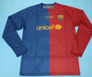 Shirt Front, Barcelona 2008-2009 European Cup Final Long-Sleeve Jersey