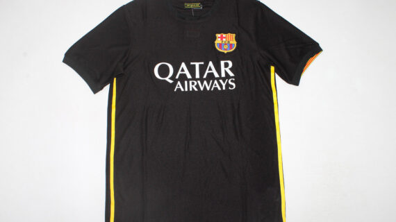 Shirt Front, Barcelona 2013-2014 Third Catalonia Colors Short-Sleeve