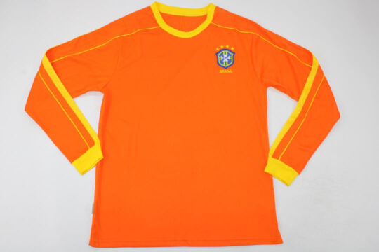 Shirt Front, Brazil 1998 Away Goalkeeper Long-Sleeve Kit