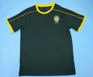 Shirt Front, Brazil 1998 Home Goalkeeper Short-Sleeve Kit