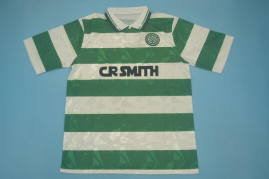 Shirt Front, Celtic Glasgow 1989-1991 Home Short-Sleeve