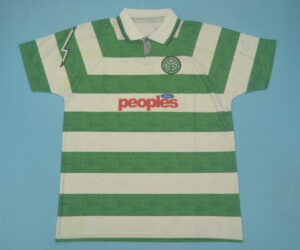 Shirt Front, Celtic Glasgow 1991-1992 Home Short-Sleeve