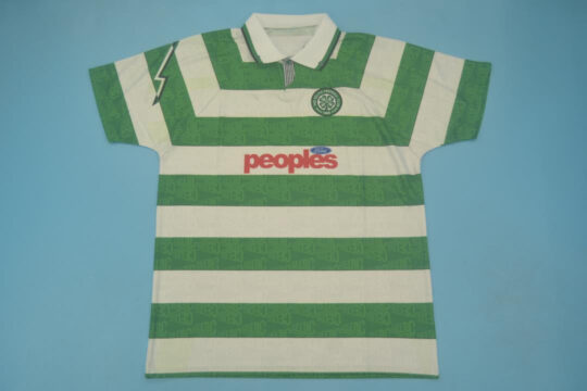 Shirt Front, Celtic Glasgow 1991-1992 Home Short-Sleeve