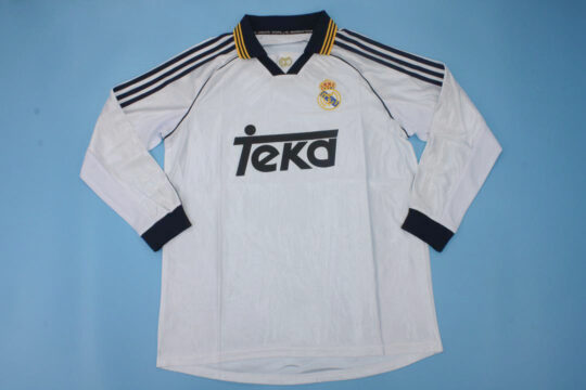 Shirt Front - Real Madrid 1998-2000 Home Long-Sleeve Jersey