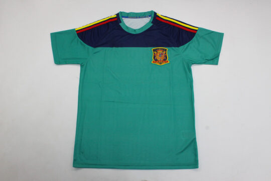 Shirt Front, Spain 2010 Home Goalkeeper Short-Sleeve Jersey - Casillas