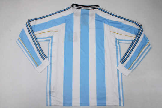 Shirt Back Blank, Argentina 1998 World Cup Home Long-Sleeve Jersey