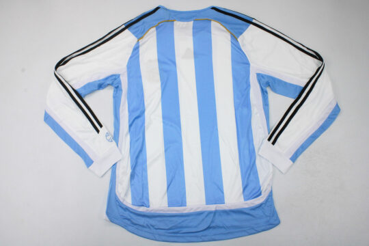 Shirt Back Blank, Argentina 2006 World Cup Home Long-Sleeve Jersey