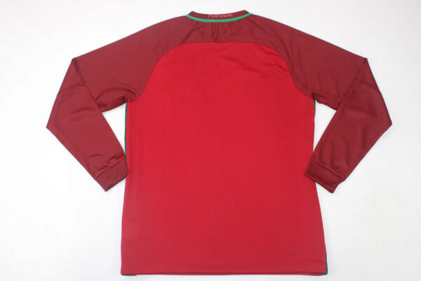 Shirt Back Blank, Portugal 2016-2018 Home Long-Sleeve Jersey