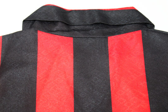Shirt Collar Back , AC Milan 1988-1990 Home Long-Sleeve Jersey, Kit