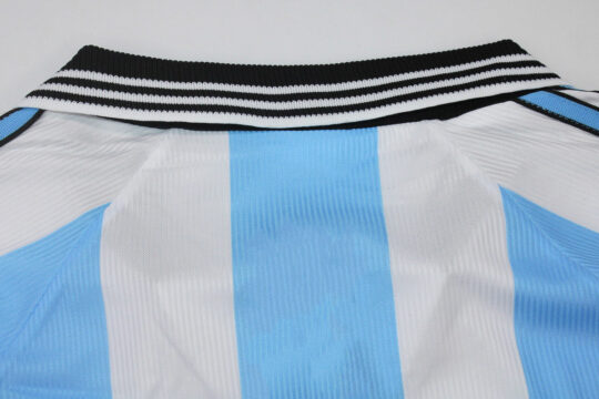 Shirt Collar Back, Argentina 1998 World Cup Home Long-Sleeve Jersey