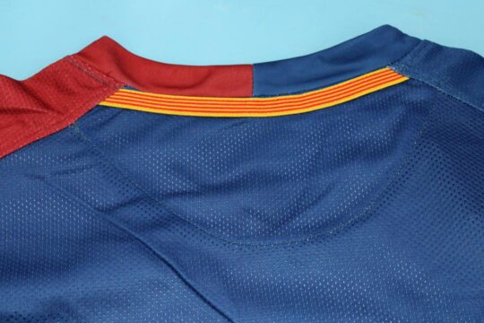 Shirt Collar Back, Barcelona 2008-2009 European Cup Final Long-Sleeve Jersey