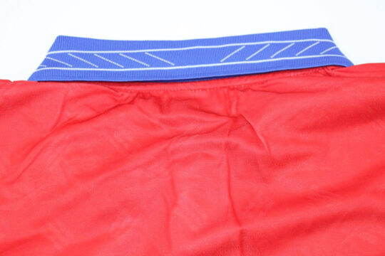 Shirt Collar Back, Chile 1998 World Cup Home Long-Sleeve Jersey