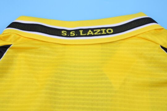 Shirt Collar Back, Lazio 1998-1999 European Home Short-Sleeve Jersey
