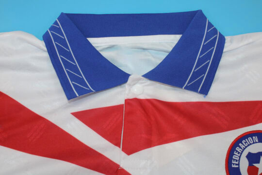 Shirt Collar Front, Chile 1998 World Cup Away Short-Sleeve Jersey