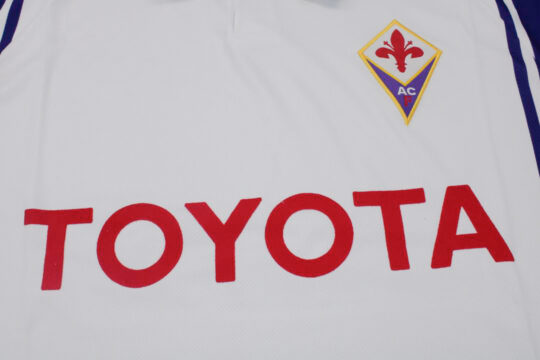 Shirt Front Closeup, Fiorentina 1999-2000 Away Short-Sleeve Jersey