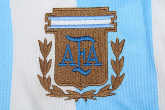 Argentina Emblem, Argentina 1998 World Cup Home Long-Sleeve Jersey