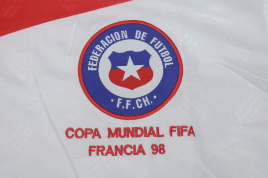 Chile Emblem, Chile 1998 World Cup Away Long-Sleeve Jersey