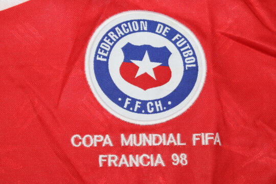 Chile Emblem, Chile 1998 World Cup Home Long-Sleeve Jersey