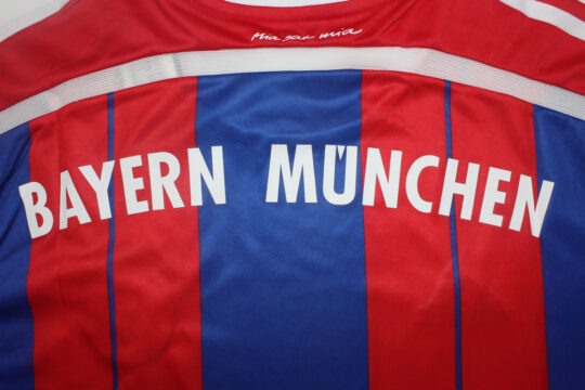 Shirt Back Closeup - Bayern Munich 2014-2015 Home Short-Sleeve Kit