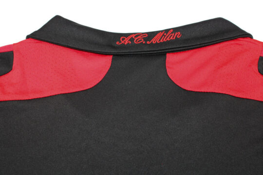 Shirt Collar Back, AC Milan 2007-2008 Home Short-Sleeve