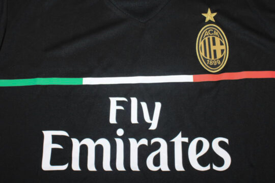 Shirt Front Closeup, AC Milan 2011-2012 Away Short-Sleeve