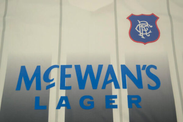 Shirt Front Closeup, Rangers 1997-1999 Away Short-Sleeve Jersey