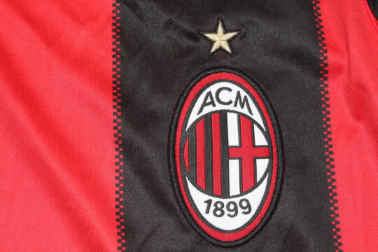AC Milan Emblem - AC Milan 2010-2011 Home Short-Sleeve Jersey