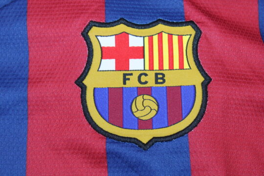 Barcelona Emblem, Barcelona 2013-2014 Home Catalonia Colors Short-Sleeve