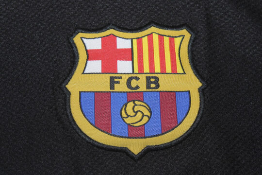 Shirt Barcelona Emblem, Barcelona 2013-2014 Third Catalonia Colors Short-Sleeve