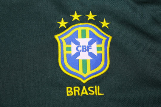 Brazil Emblem, Brazil 1998 Home Goalkeeper Short-Sleeve Kit