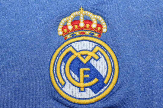 Real Madrid Emblem - Real Madrid 2013-2014 Home Short-Sleeve Jersey
