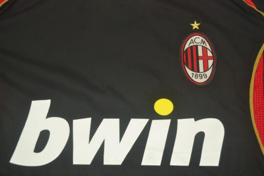 Shirt Front Closeup, AC Milan 2006-2007 Third Short-Sleeve Jersey