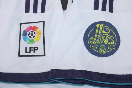 LaLiga Patches - Real Madrid 2012-2013 Home Short-Sleeve Kit