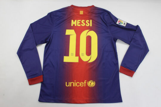 Messi Nameset, Barcelona 2012-2013 Home Long-Sleeve Jersey