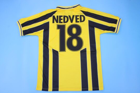 Nedved Nameset, Lazio 1998-1999 European Home Short-Sleeve Jersey