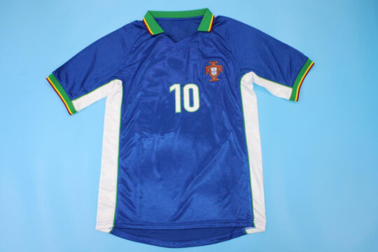 Rui Costa Nameset Front, Portugal 1998-1999 Away Short-Sleeve Jersey
