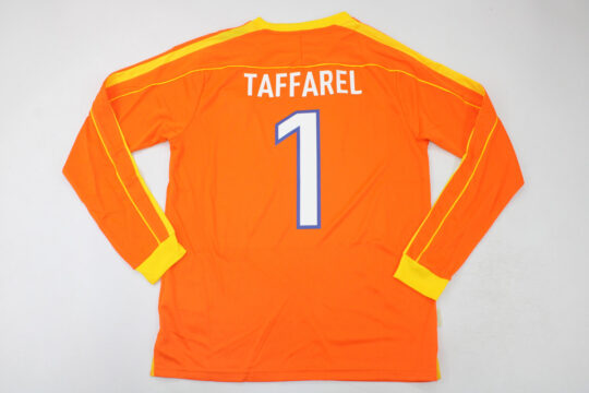 Taffarel Nameset, Brazil 1998 Home Long-Sleeve Kit