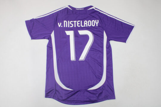 van Nistelrooy Nameset, Real Madrid 2006-2007 Third Short-Sleeve Jersey