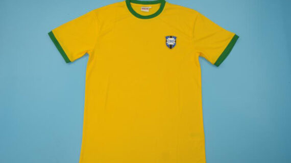 Shirt Front, Brazil 1970 Home Short-Sleeve Jersey